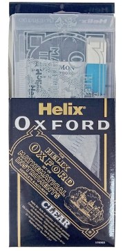 Helix Oxford Mathematical Set (Clear Plastic)