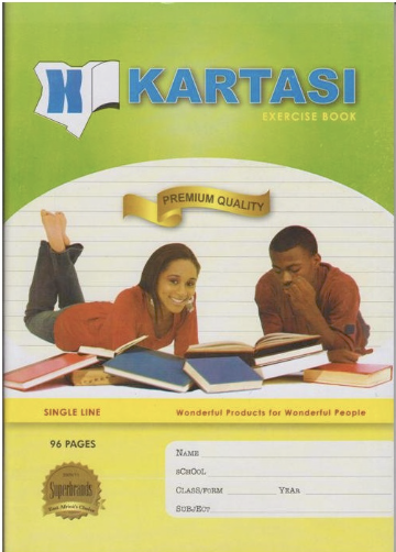 Exercise books 96 pages Kartasi Brand A4 Single Line Manila Cover