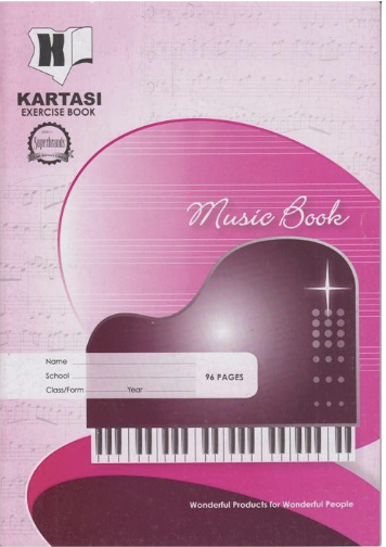 Exercise books 96 pages Kartasi Brand A4 Music
